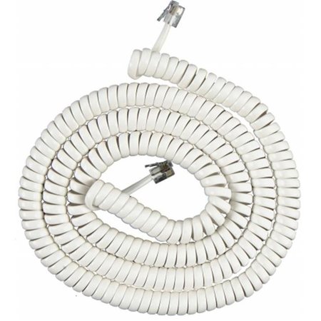 AISH 25ft. White Phone Cord AI5550